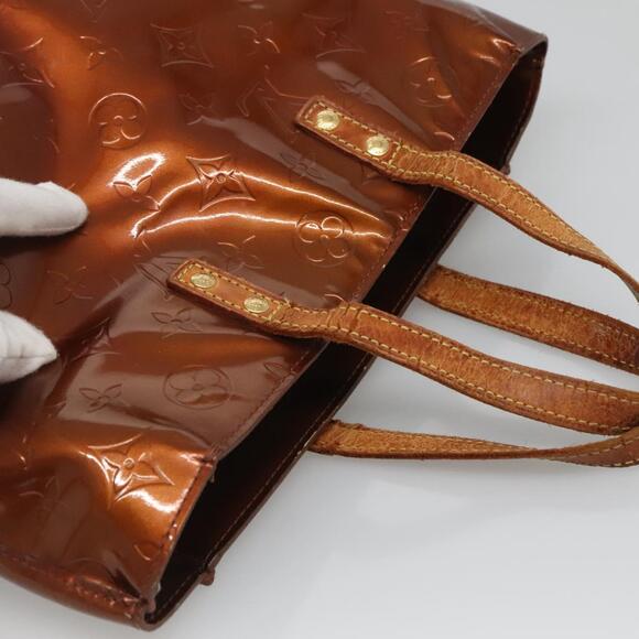 LOUIS VUITTON Monogram Vernis Reade PM Hand Bag Bronze M91146 - Picture 6 of 16